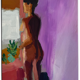 Mujer joven ante una ventana by Jim Yale