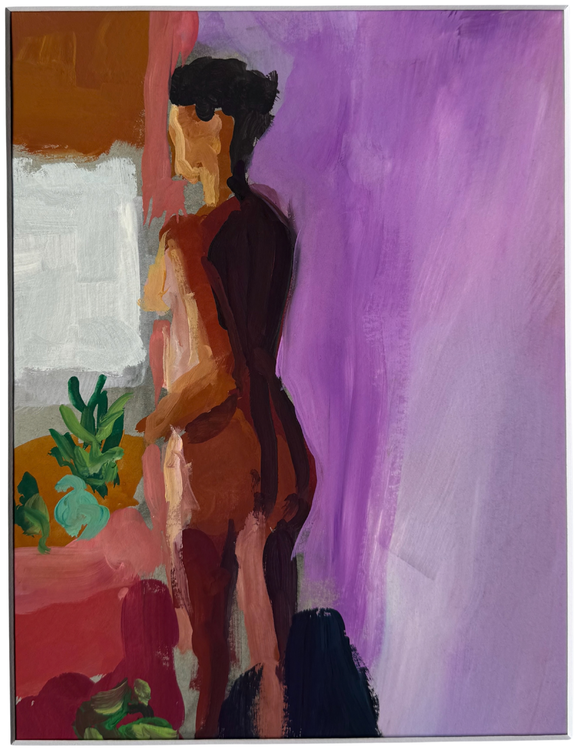 Mujer joven ante una ventana by Jim Yale