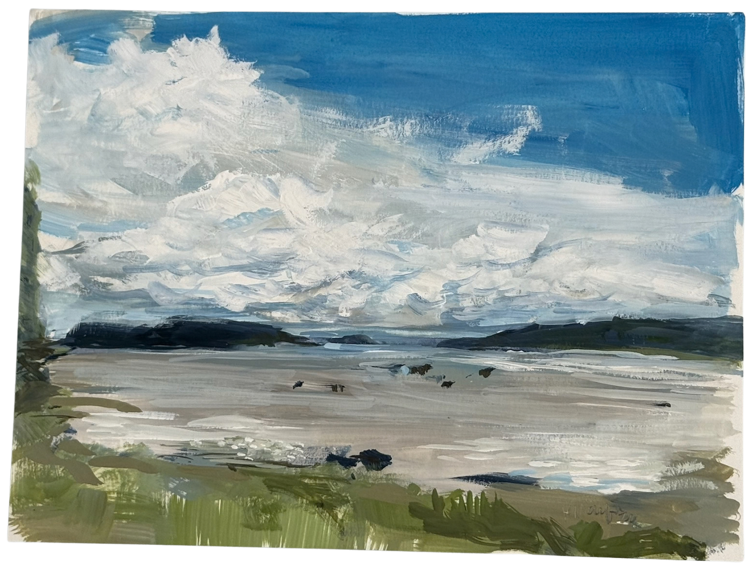 Fog on Fine Sand Beach by Kathleen Macfie
